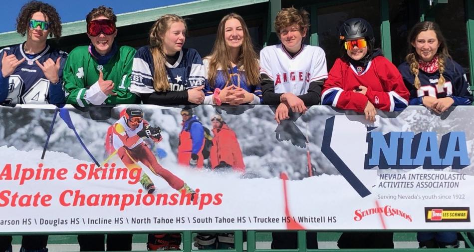 CHS Ski Team are: Asher Kock, Trevor Castillo, Brooke Gundmondson, Bryne Punty, Leo Buchholz, Bela Bertrand, and Sarah Wiggins.