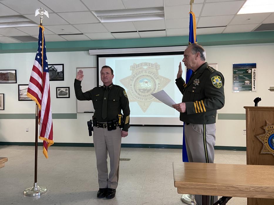 Jerome Tushbant was promoted to Undersheriff