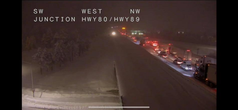 I-80 eastbound reopened at around 8 a.m. Tuesday morning.