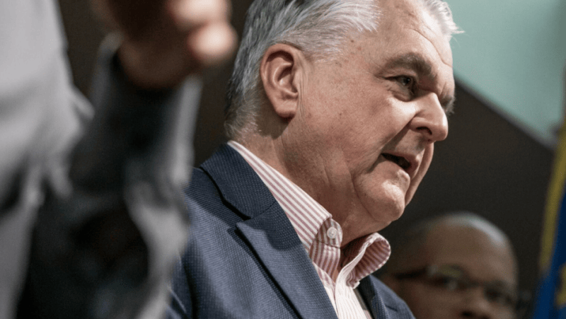Nevada Gov. Steve Sisolak. Jeff Scheid, The Nevada Independent)