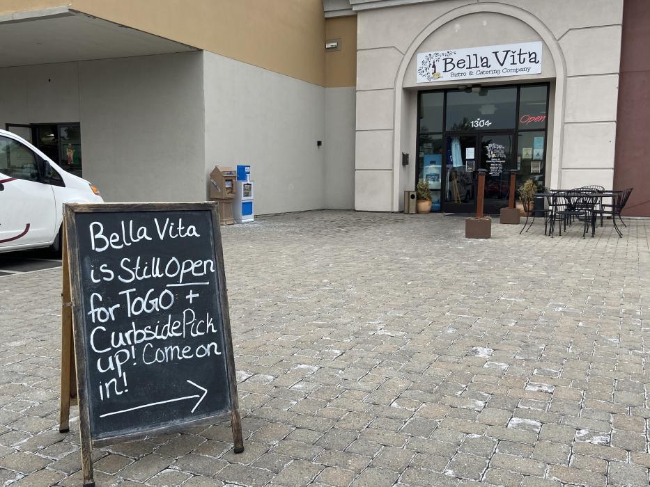 Outside of Bella Vita