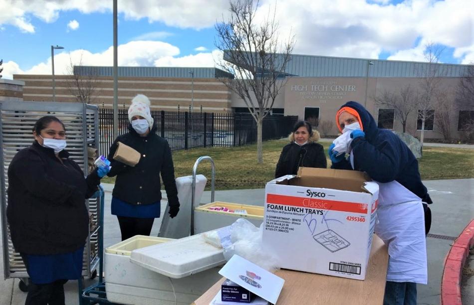 CHS lunch ladies are working tenaciously to provide both breakfast and lunch for the CCSD students.