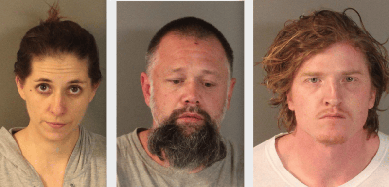Amanda Whedbee, Jesse Kulp, and Daniel McElroen are in custody.