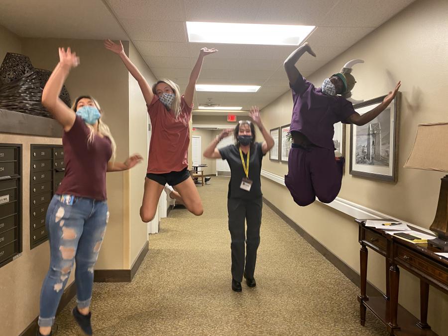 Summit Estates Senior Living and Memory Care team members are among the first 'virtual' graduates of mandated med tech training