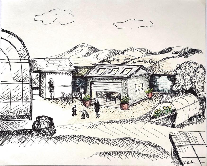 Drawing of new classroom project courtesy of Rusty Baker