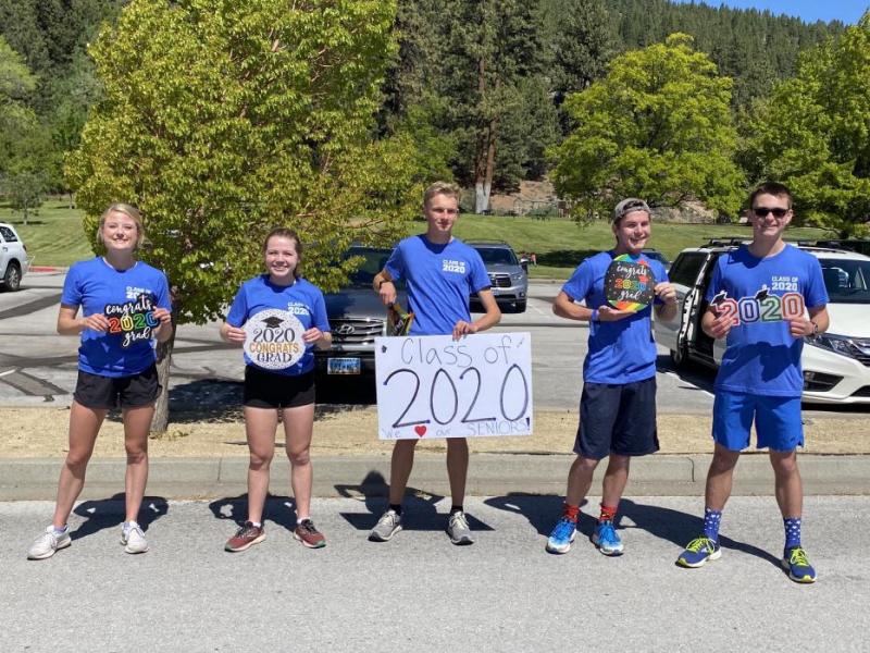 Hannah Kaiser, Hailey Ponczoch, Zach Sever, Jakob Heller, and Gabe Crossman