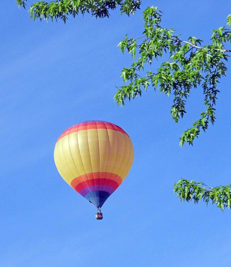 Morning balloon flight across north Carson City
