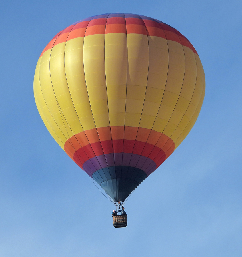 Morning balloon flight across north Carson City
