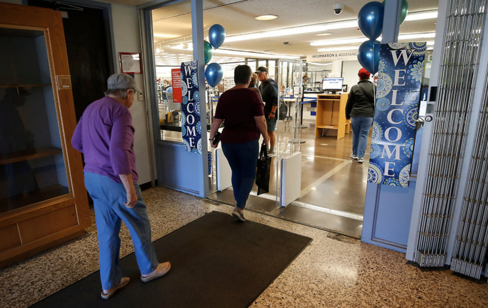 After a 2 1/2 month closure due to covid-19, staff welcomed patrons back to the Carson City Library.