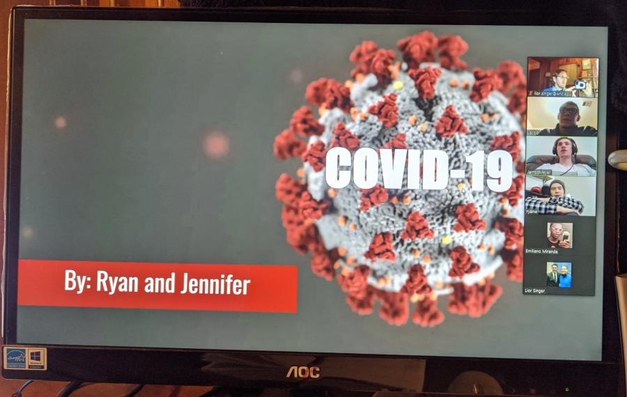 Solving COVID-19 project by students- Engineering class WNC