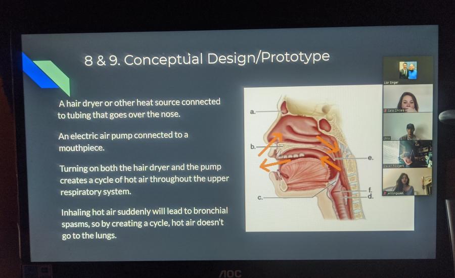Understanding and solving COVID-19 in the human body- Engineering Class WNC