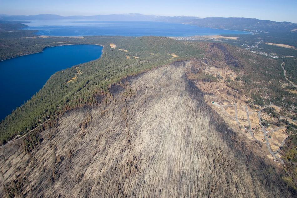 A wildfire started June 24, 2007 near Angora Lakes as a result of an illegal campfire.