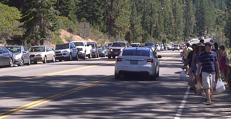 Nevada State Route 28 south of Lakeshore Drive, in Incline Village. NDOT photo