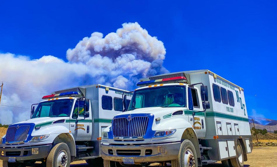 The fire started a week ago on July 6. Photo courtesy of Bureau of Land Management