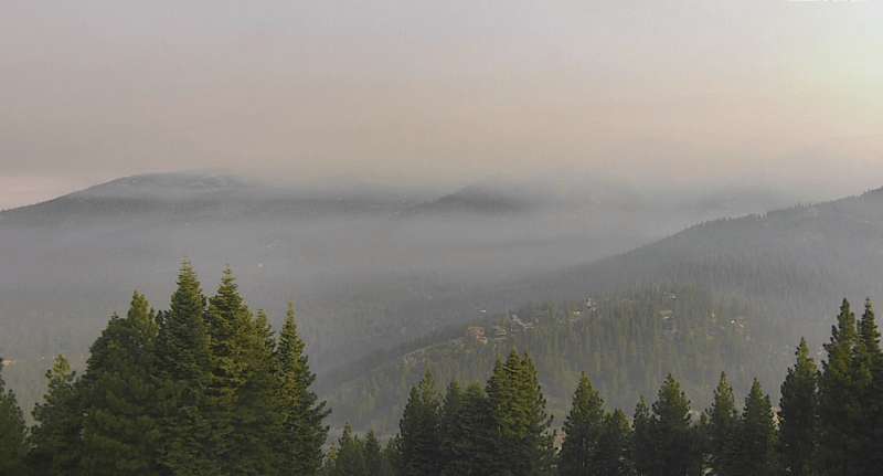 From Diamond Peak on Monday morning via Alertwildfire.org cam