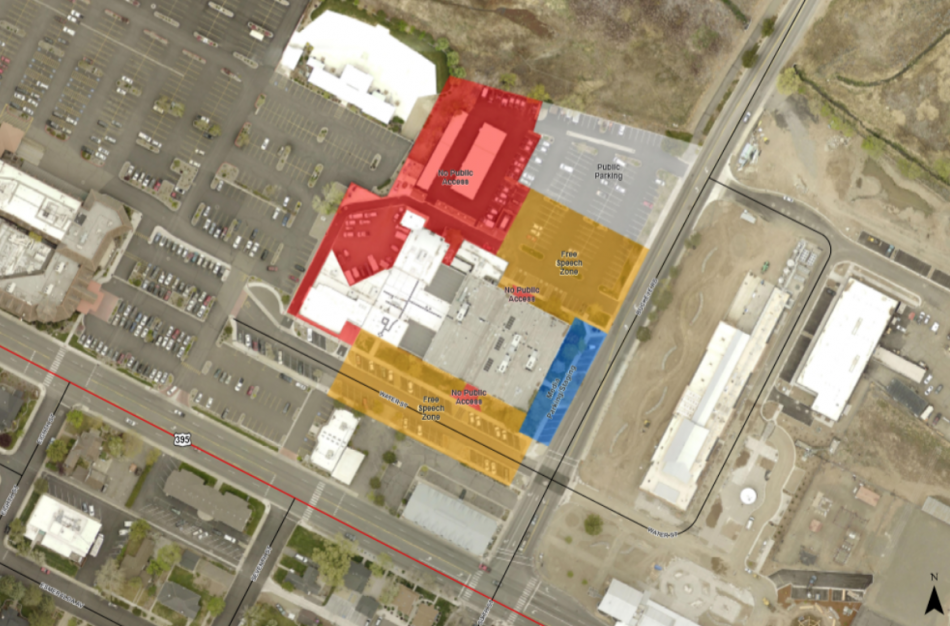 Douglas County has established free space zone to accommodate anyone who arrives for the protest.