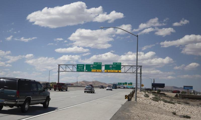 NDOT photo of I-580 Villanova to Spaghetti Bowl.