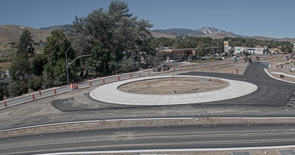 The roundabout from earlier this month. The project continues to move along, and at last check everything was on time.