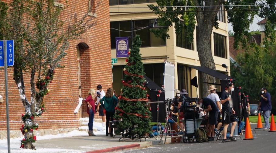 Filming earlier this month in Carson City. Photo by Kelsey Penrose 