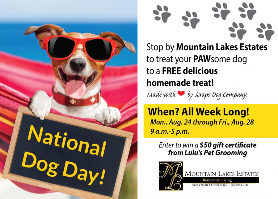 Mountain Lakes Estates is honoring Reno's pups this week in honor of National Dog Day!