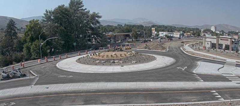 Progress continues on the South Carson Street Project and roundabout.