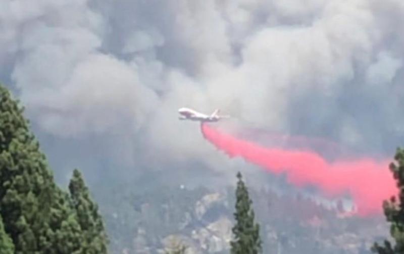 U.S. Forest Service photo at Creek Fire on Sierra National Forest.