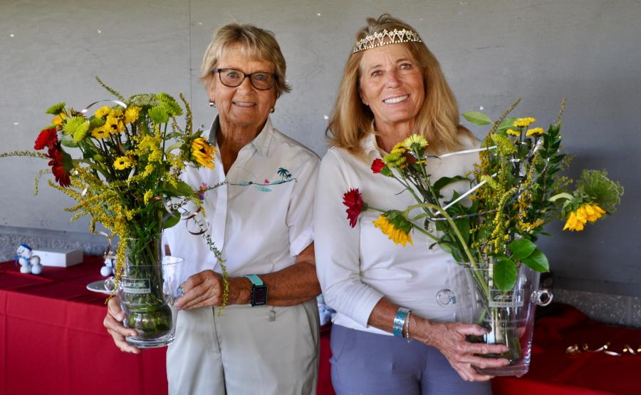 Left to right: Gail Teig, 2nd place winner; Peggy Lyon, 2020 Genoa Lakes Ladies Golf Club Champion (photo provided by Ann-Sofie 