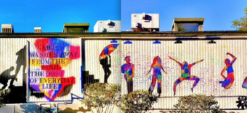 Carson City's most recent mural, 'Cleansing the Soul' at the BAC