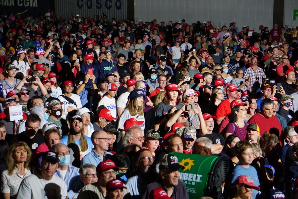 The Minden-Tahoe Airport held a rally for the president in Sept.