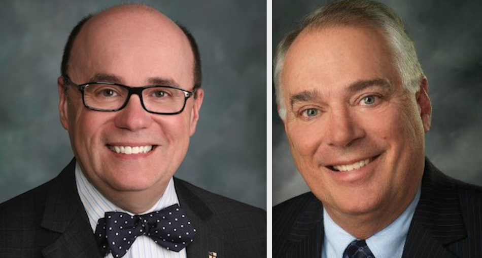 The meeting features GOED Executive Director Michael Brown and NNDA President and CEO Rob Hooper.