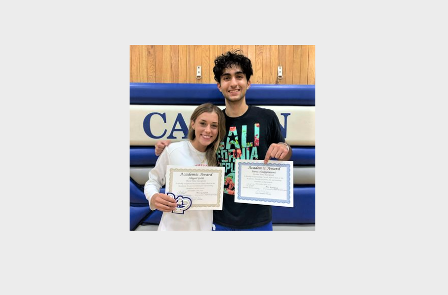 Abby Golik and Parsa Hadjighasemi, among many other CHS students, received their academic letters.