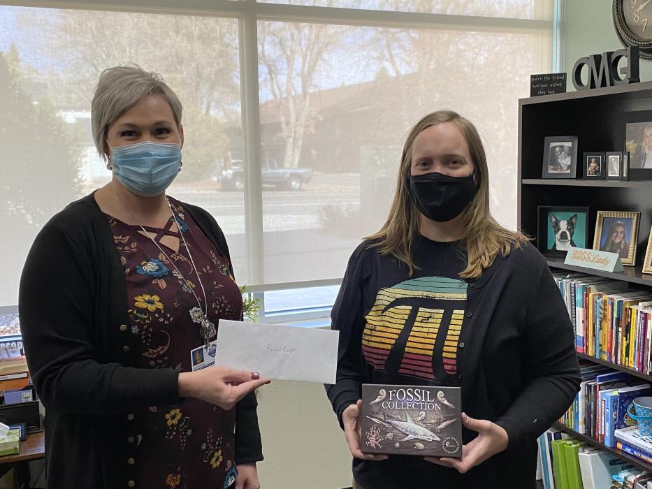 Bordewich Bray Elementary Principal Lisa Hutchison and Rachael Croft.