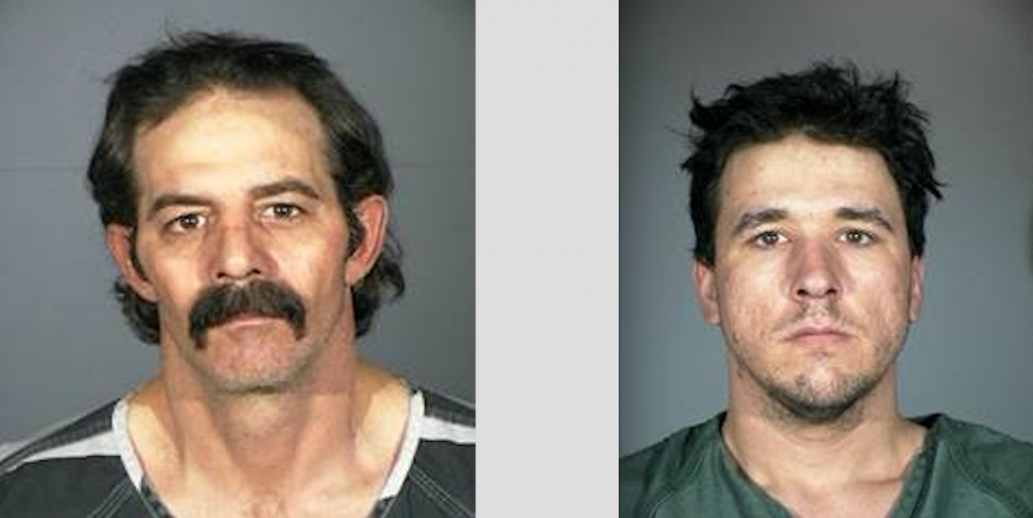 Matha (left) and Stout (right) were arrested in connection with the crimes