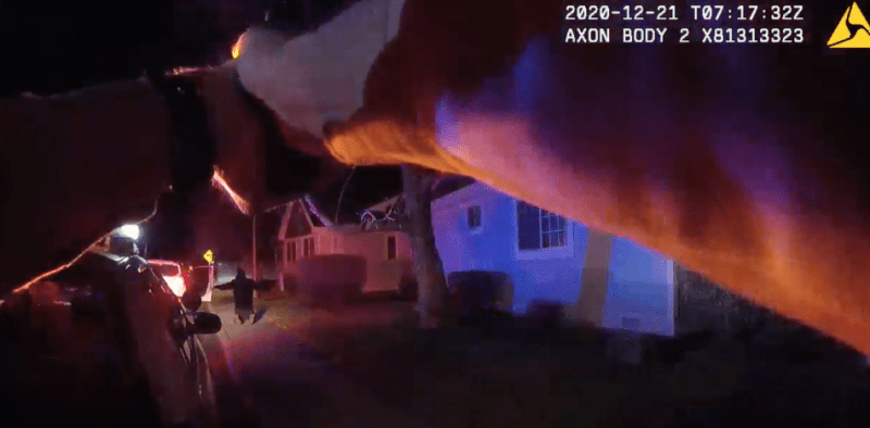From the body camera video released to KRNV.