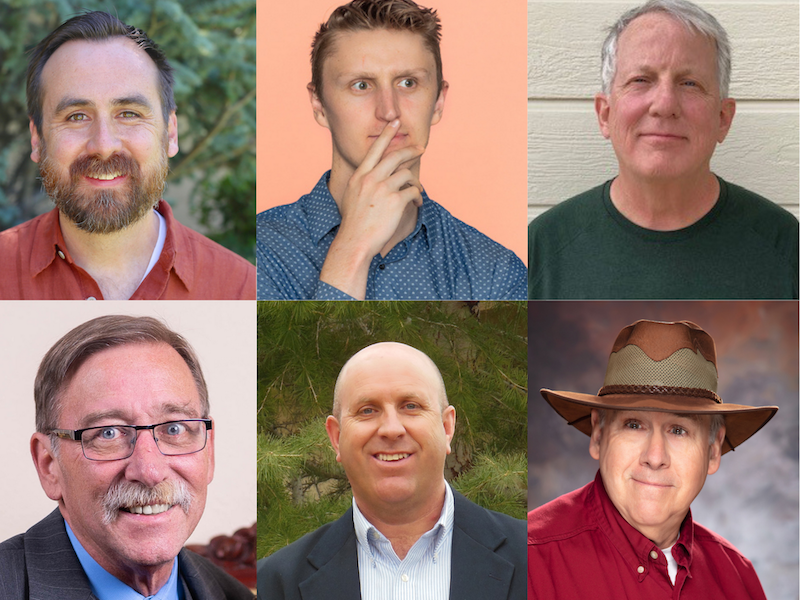 From top left to bottom right: Andy Jorgensen, Henry Merschel, Bruce Robertson, David Zybert, Jon Edmondo, Peter Fishburn