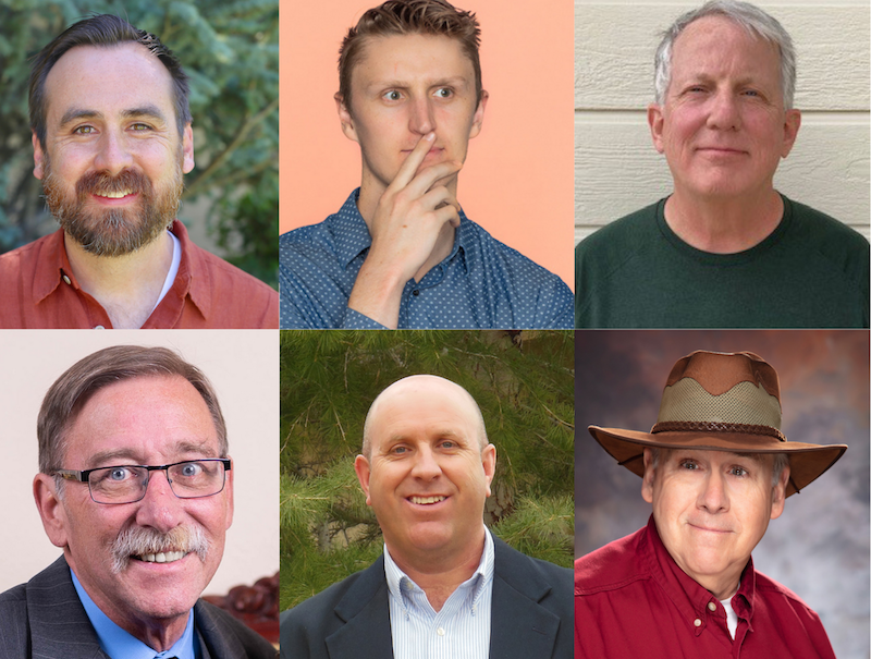 From top left to bottom right: Andy Jorgensen, Henry Merschel, Bruce Robertson, David Zybert, Jon Edmondo, Peter Fishburn