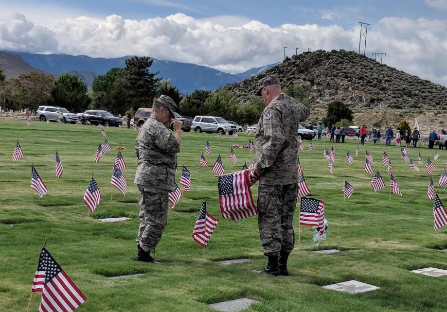 Memorial Day Ceremony at Lone Mountain Cemetery, 2019.