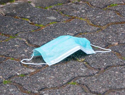 Worldwide people discard an estimated 1.6 million tons of PPE every day. Photo by Matti Blume