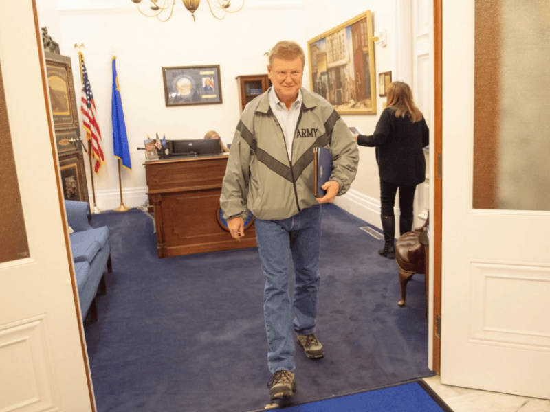 Congressman Mark Amodei files for reelection in Carson City, March 6, 2020. David Calvert / The Nevada Independent