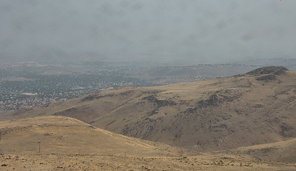 Photo via alertwildfire.org Wednesday at Hillside northwest of Reno.