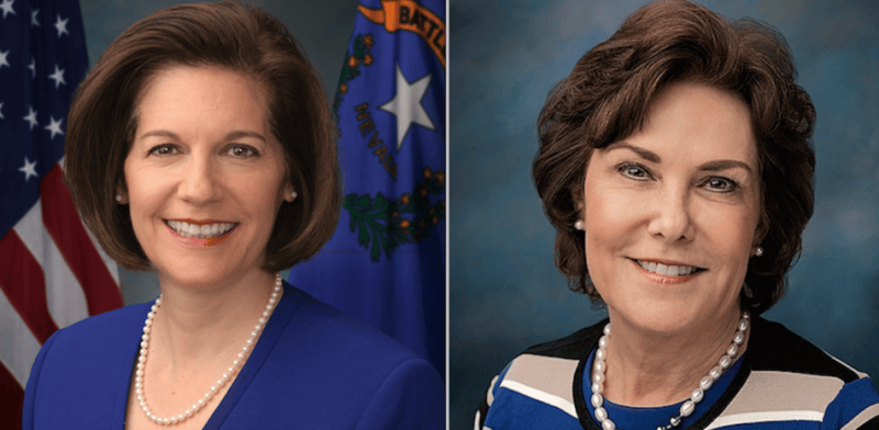 Senators Catherine Cortez Masto and Jacky Rosen.