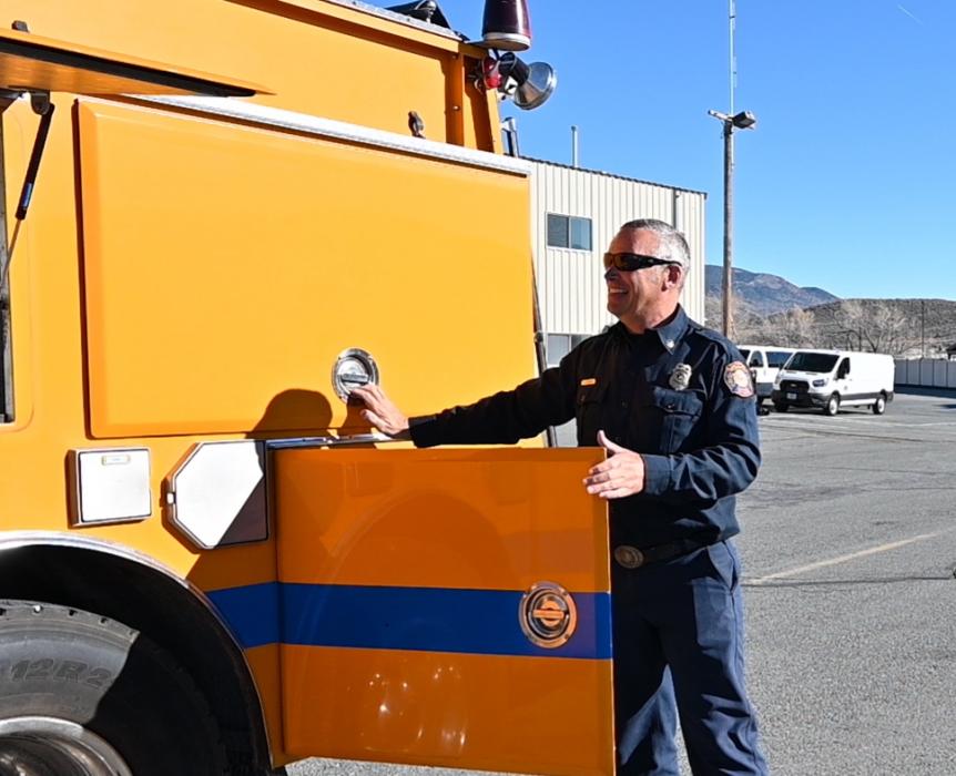 Carson City Fire Department donated one of its fire engines to Western Nevada College Foundation earlier this spring.