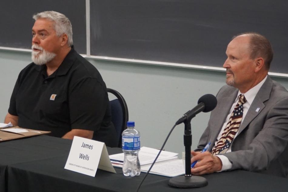 Ward 3 candidates L to R, Curtis Horton and James “Jim” Wells.