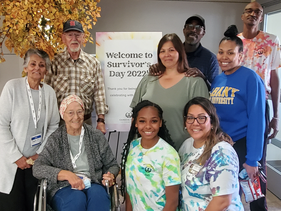 Survivors, family members and friends gathered Sunday at the CTH cancer center.