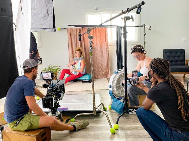 Director Katy Rhamey at the "You Do You, Mama" Shoot