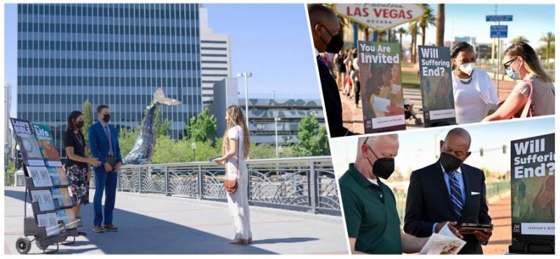 After pausing for two years due to the pandemic, Jehovah’s Witnesses throughout Nevada have resumed their public preaching work.