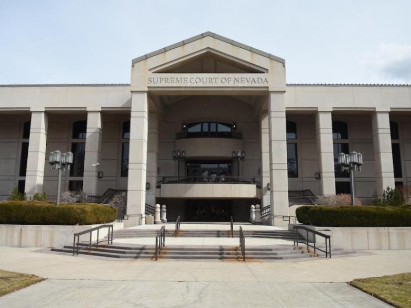 The Nevada Supreme Court building Monday, March 4, 2019. (David Calvert/The Nevada Independent)