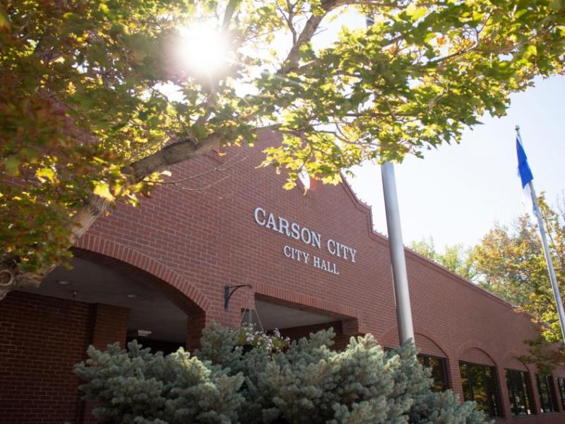 City Hall in Carson City on Sept. 17, 2022. (David Calvert/The Nevada Independent)