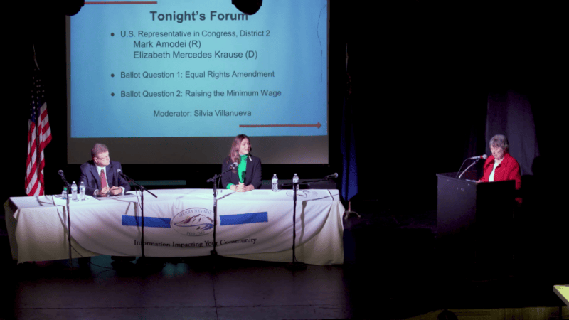Screenshot from Nevada Appeal livestream.