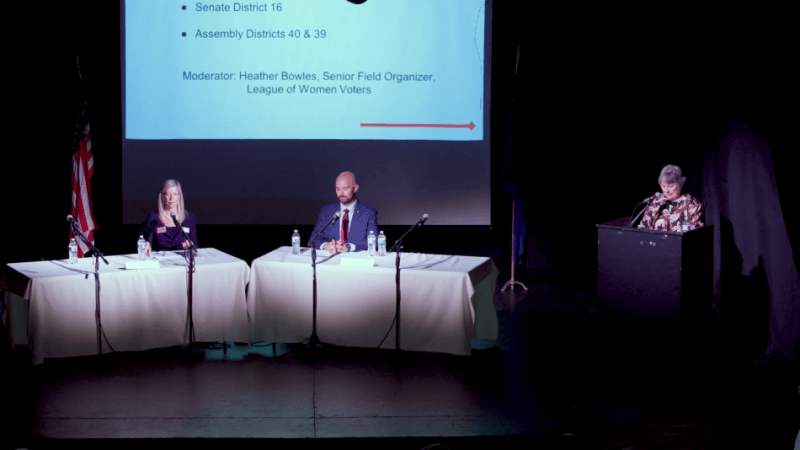 Screenshot from Nevada Appeal youtube livestream.